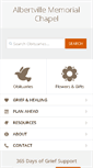 Mobile Screenshot of albertvillememorialchapel.com