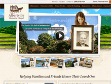 Tablet Screenshot of albertvillememorialchapel.com